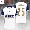 Tottenham Hotspur – UEFA Europa League Champions 2025 Winners 3D T-Shirt