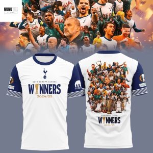 Tottenham Hotspur – UEFA Europa League Champions 2024-2025 Winner 3D T-Shirt