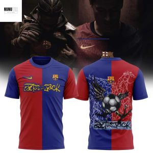 Travis Scott Brings Cactus Jack To El Clssico With FC Barcelona 3D T-Shirt