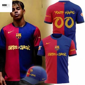 Travis Scott Brings Cactus Jack With FC Barcelona 3D T-Shirt