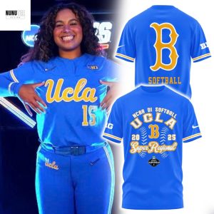 UCLA Bruins NCAA DI Softball 2025 Super Regional 3D T-Shirt
