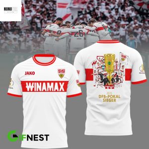 VfB Stuttgart 2025 Dfb-Pokal Sieger 3D T-Shirt