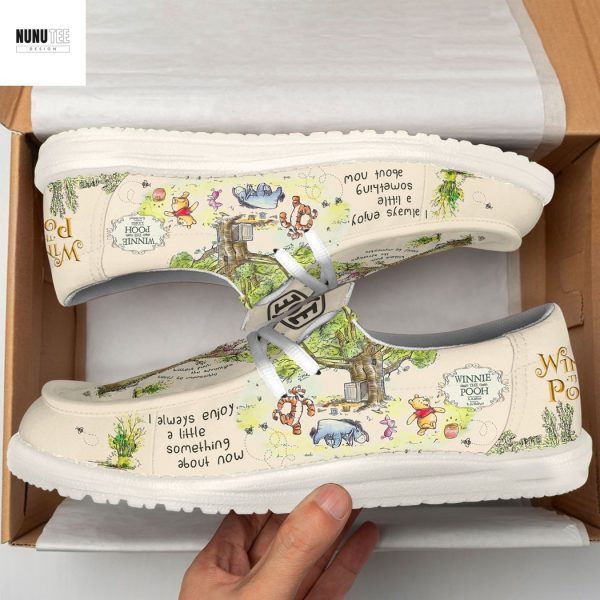 Winnie The Pooh I Always Enjoy A Little Something About Now Hey Dude Shoes