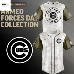 2025 Armed Forces Day Chicago Cubs Baseball Jersey