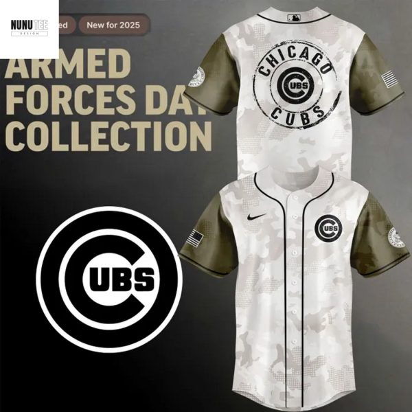 2025 Armed Forces Day Chicago Cubs Baseball Jersey