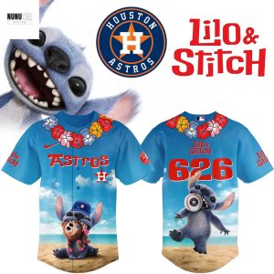 2025 Lilo & Stitch Houston Astros Baseball Jersey