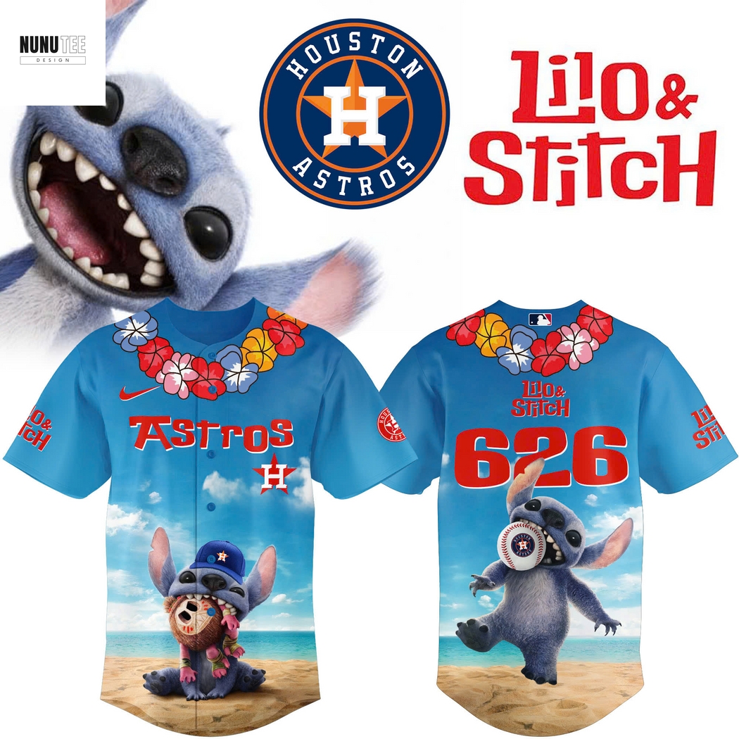 2025 Lilo & Stitch Houston Astros Baseball Jersey 2025 Lilo & Stitch Houston Astros Baseball Jersey