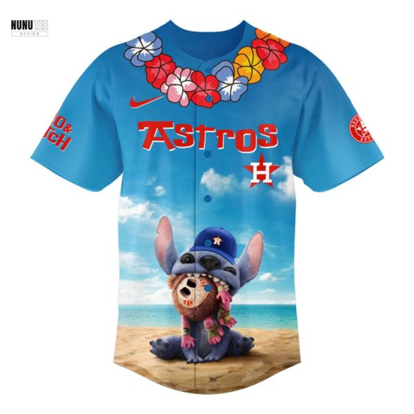 2025 Lilo & Stitch Houston Astros Baseball Jersey