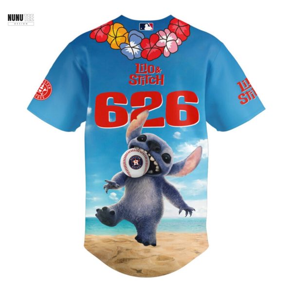 2025 Lilo & Stitch Houston Astros Baseball Jersey