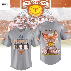 2025 NCAA Division Softball National Champions Texas Longhorns Texas Fight Baseball Jersey