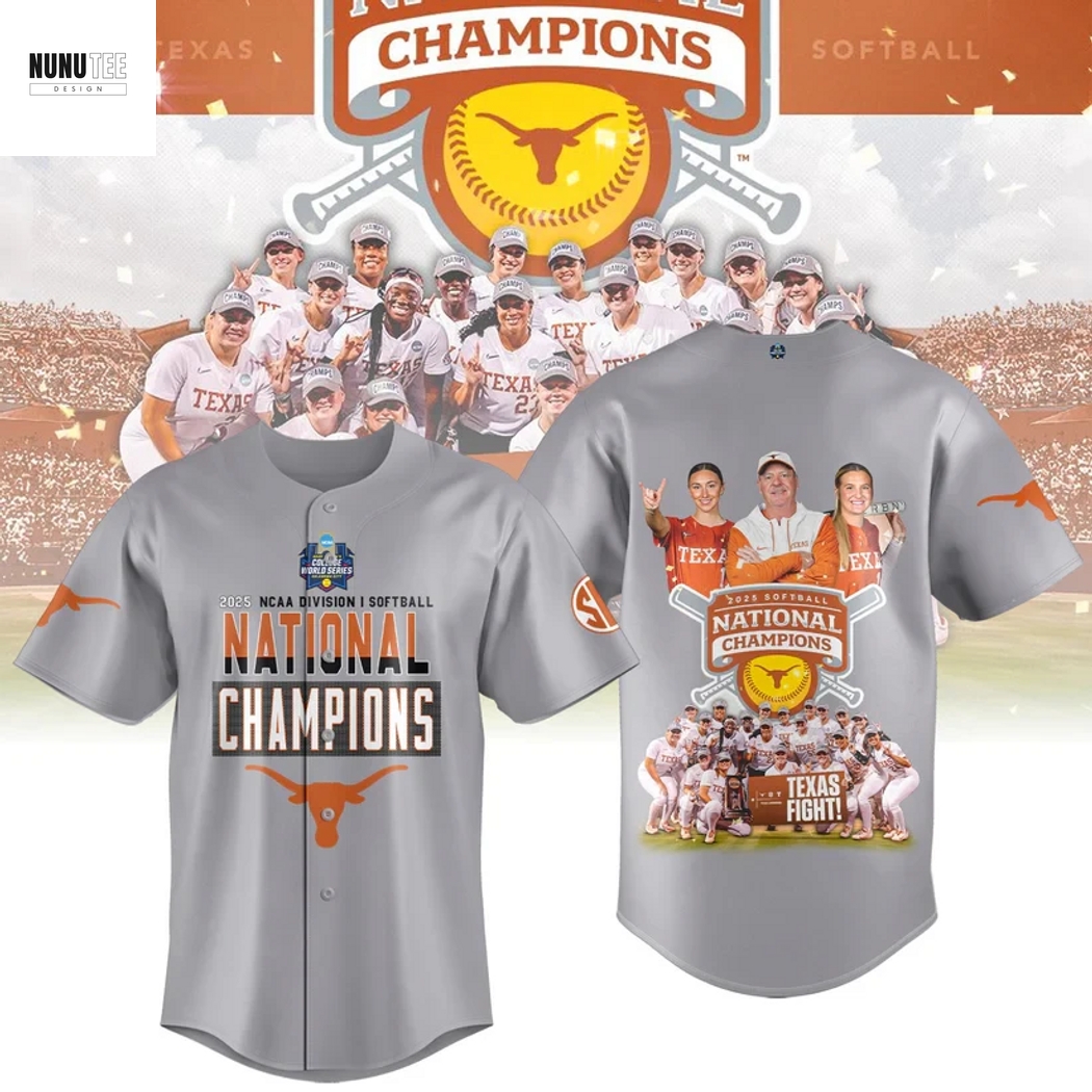 2025 NCAA Division Softball National Champions Texas Longhorns Texas Fight Baseball Jersey 2025 NCAA Division Softball National Champions Texas Longhorns Texas Fight Baseball Jersey