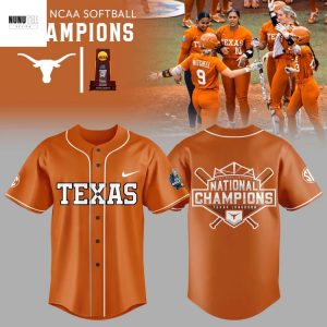 2025 NCAA Softball National Champions Texas Longhorns Baseball Jersey