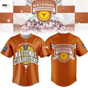 2025 NCAA Softball Women College World Series Champions Texas Longhorns Baseball Jersey