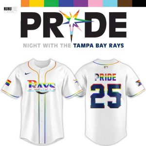 2025 Pride Month Tampa Bay Rays Baseball Jersey