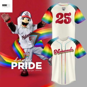 2025 Pride Month Washington Nationals Baseball Jersey