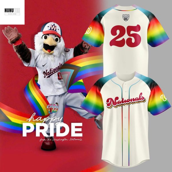 2025 Pride Month Washington Nationals Baseball Jersey