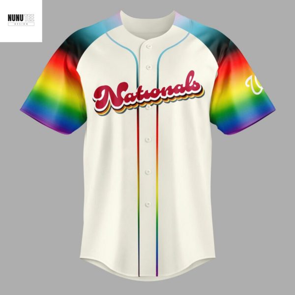 2025 Pride Month Washington Nationals Baseball Jersey