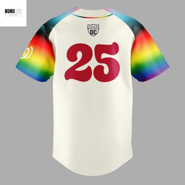 2025 Pride Month Washington Nationals Baseball Jersey
