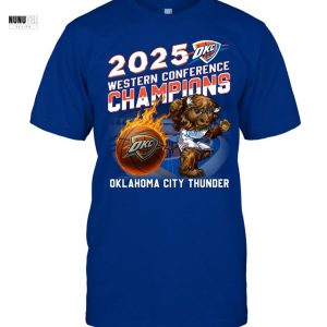 2025 Western Conference Champions Oklahoma City Thunder Unisex T-Shirt