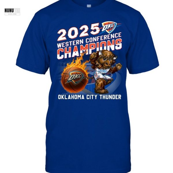 2025 Western Conference Champions Oklahoma City Thunder Unisex T-Shirt