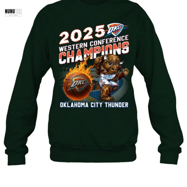 2025 Western Conference Champions Oklahoma City Thunder Unisex T-Shirt