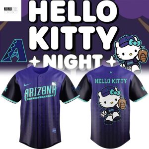 Arizona Diamondbacks Hello Kitty Baseball Jersey