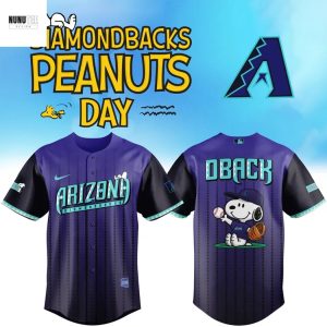 Arizona Diamondbacks Peanuts Snoopy Baseball Jersey