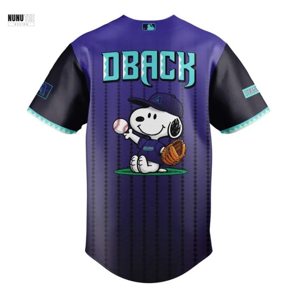 Arizona Diamondbacks Peanuts Snoopy Baseball Jersey