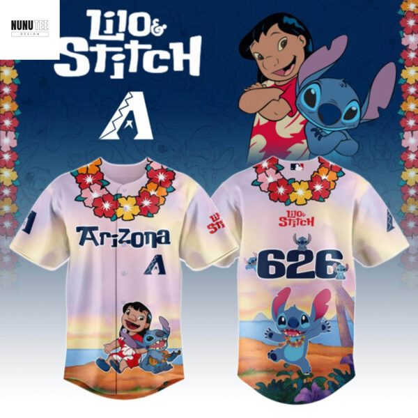 Arizona Diamondbacks x Lilo & Stitch Baseball Jersey