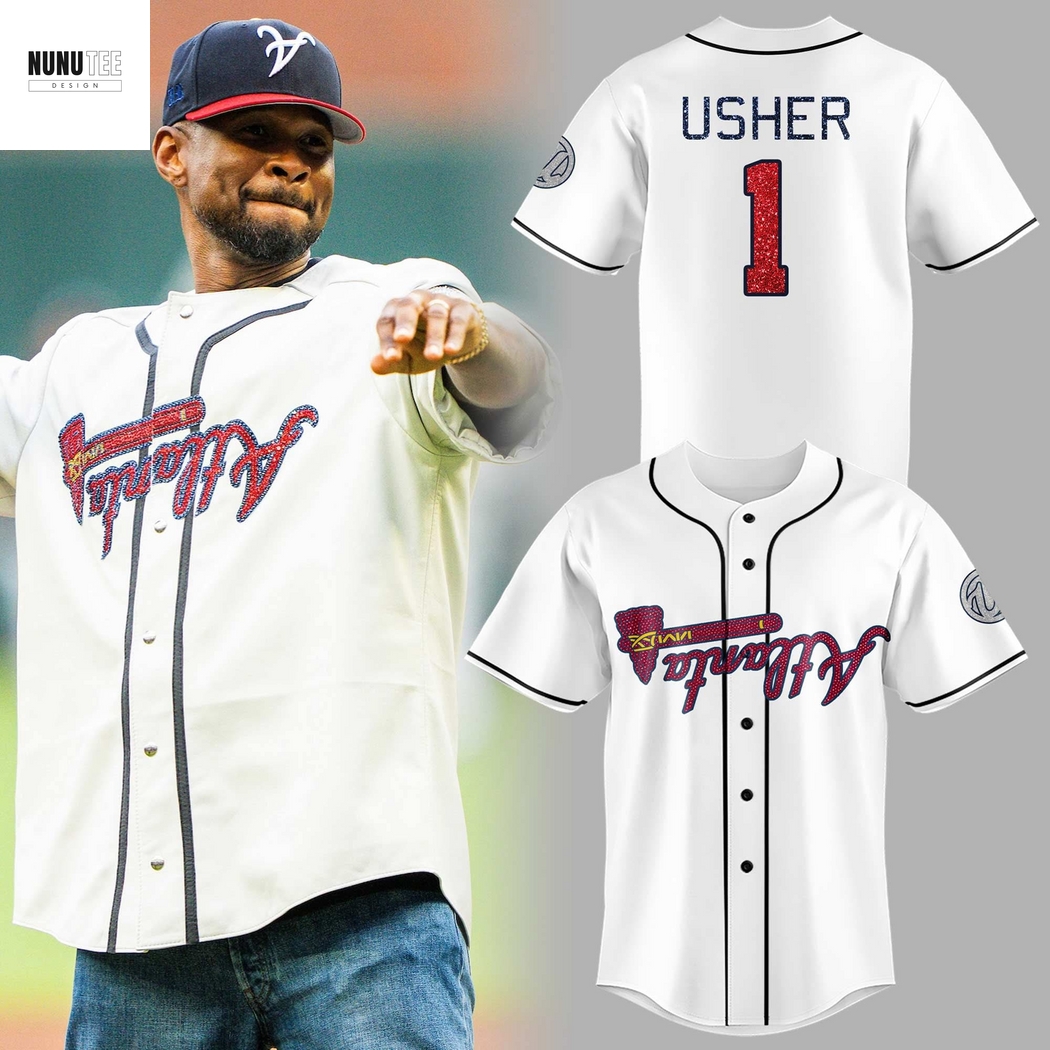 Atlanta Braves x Usher Baseball Jersey Atlanta Braves x Usher Baseball Jersey