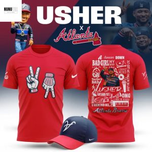 Atlanta Braves x Usher Night 2025 3D T-Shirt – Red