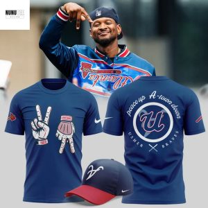 Atlanta Braves x Usher Peace Up A-Town Down 3D T-Shirt