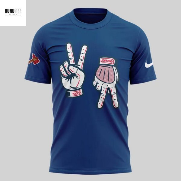 Atlanta Braves x Usher Peace Up A-Town Down 3D T-Shirt