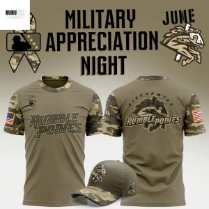 Binghamton Rumble Ponies Military Appreciation Night 2025 3D T-Shirt