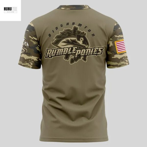 Binghamton Rumble Ponies Military Appreciation Night 2025 3D T-Shirt
