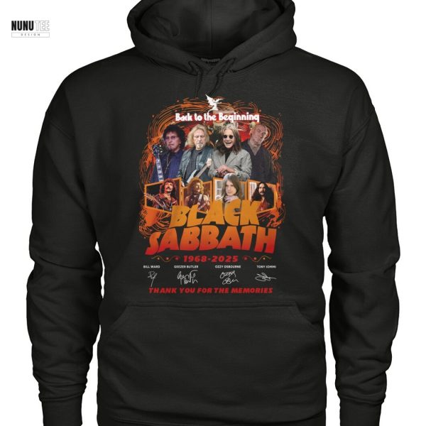 Black Sabbath Back To The Beginning 1968-2025 Signature Thank You For The Memories Unisex T-Shirt