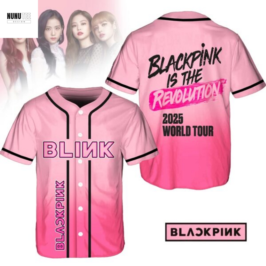 Blackpink Is The Revolution 2025 World Tour Baseball Jersey Blackpink Is The Revolution 2025 World Tour Baseball Jersey