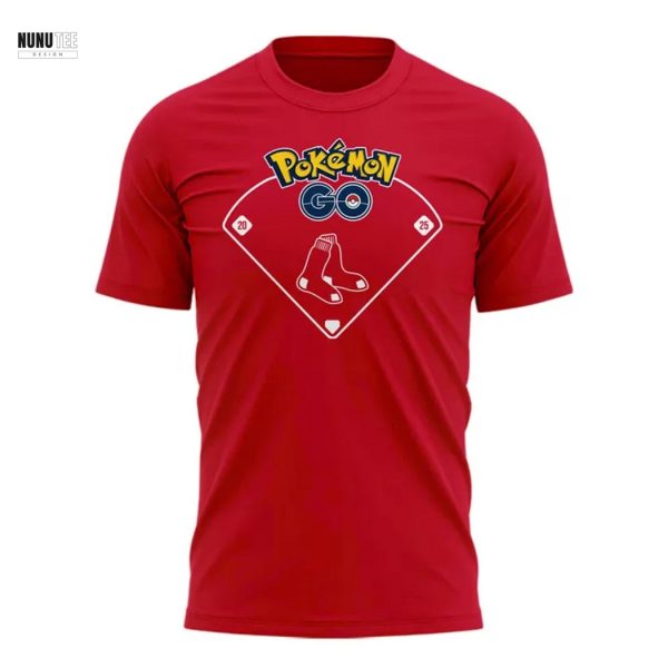 Boston Red Sox Pokemon Go Team Mystic 2025 3D T-Shirt