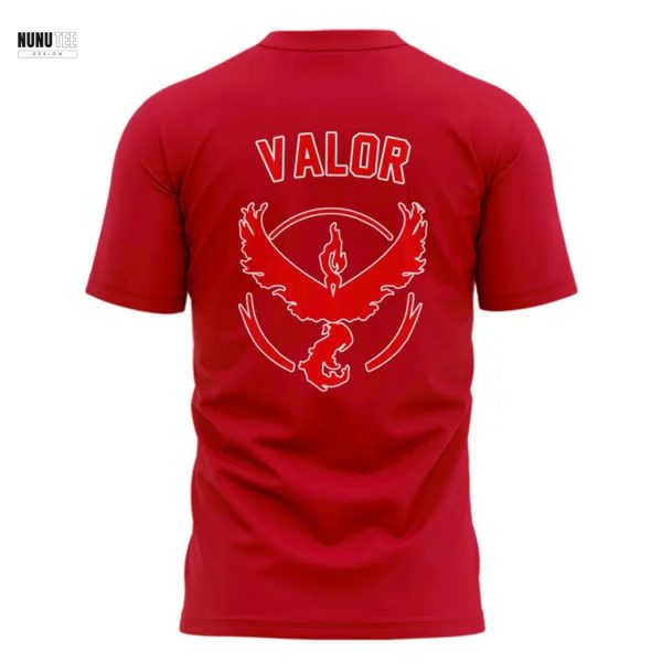 Boston Red Sox Pokemon Go Team Valor 2025 3D T-Shirt