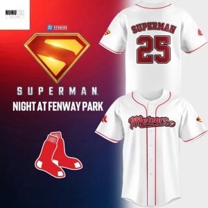 Boston Red Sox Superman Night Baseball Jersey