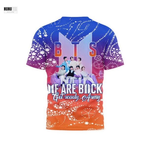 BTS Festa 2025 We Are Back get Ready Army 3D T-Shirt