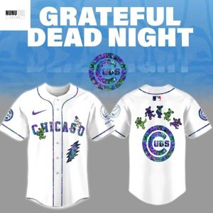 Chicago Cubs Grateful Dead Night Baseball Jersey