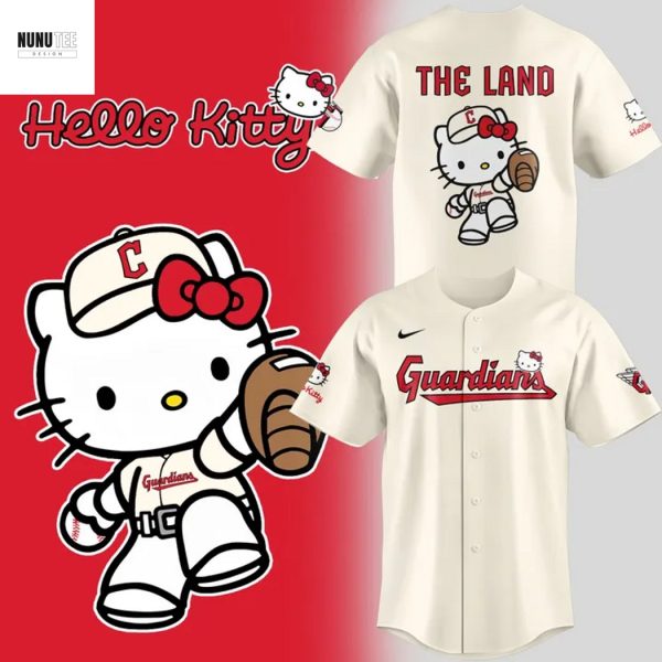 Cleveland Guardians Hello Kitty The Land Baseball Jersey