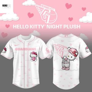 Cleveland Guardians Love Kitty Pink Baseball Jersey