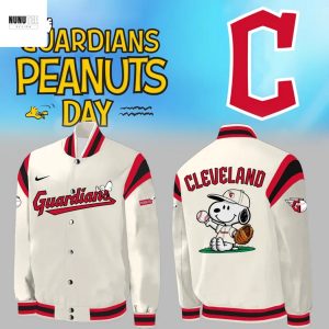 Cleveland Guardians Peanuts Snoopy The Land Baseball Jacket