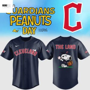 Cleveland Guardians Peanuts Snoopy The Land Baseball Jersey