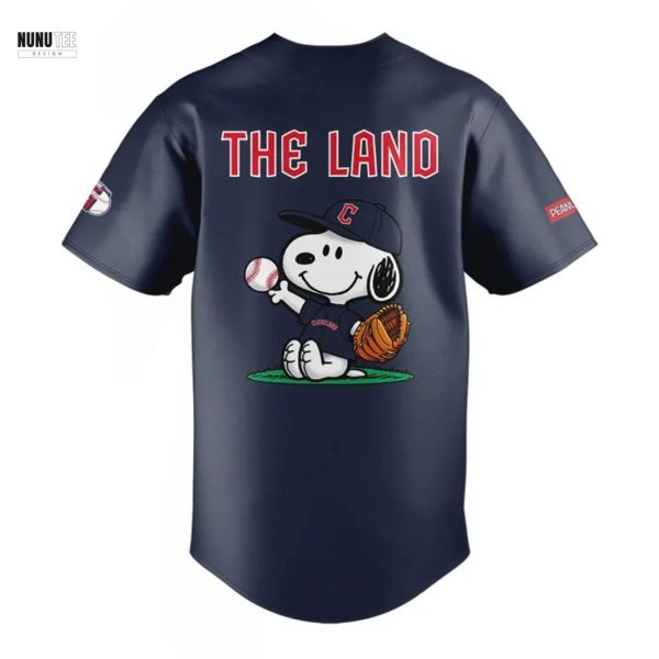 Cleveland Guardians Peanuts Snoopy The Land Baseball Jersey