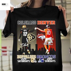Colorado Buffaloes x Denver Broncos Signature Unisex T-Shirt