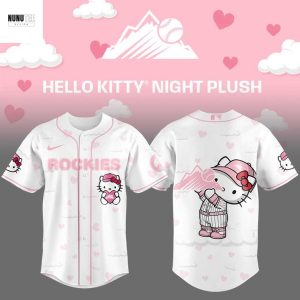 Colorado Rockies Love Kitty Pink Baseball Jersey