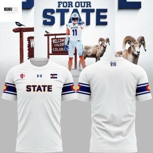 Colorado State Rams Football For Our State 2025 3D T-Shirt